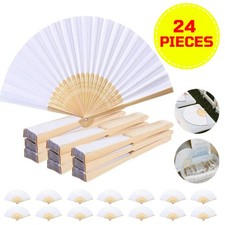 24PCS White Paper Fan Folding