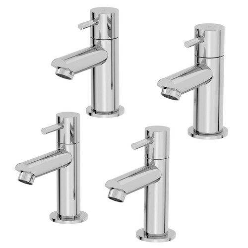 Modern bathroom pillar sink - bathroom,