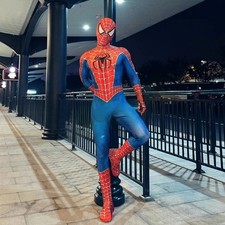 Spiderman Cosplay Costume Superhero Zentai Combination with Mask Costume...