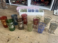 17 moroccan tea glasses