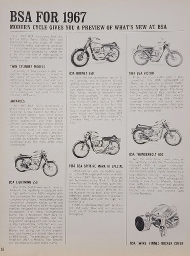 1967 new bsa - bsa, for