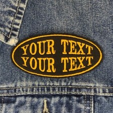 OVAL CUSTOM PERSONALISED BIKER