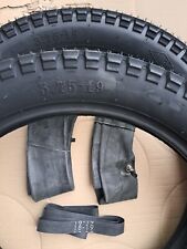 2 Tires I-40 USSR Л.Ш.З. 3.75-19 + 2 Hoses M72 Ural DNEPR K750 MW750 MW650