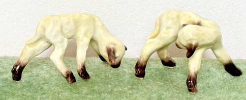 Rare pair goebel lambs w - rare,