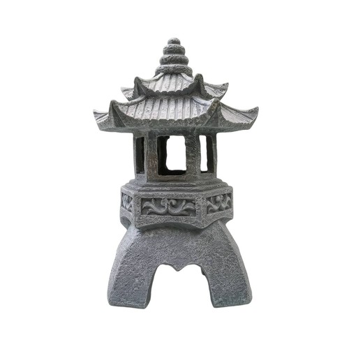 Pagoda lantern carved - carved, garden