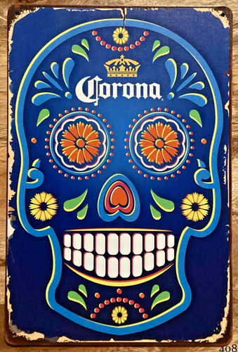 Corona extra skull beer - skull,