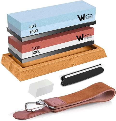 Knife sharpening stone kit - stone,