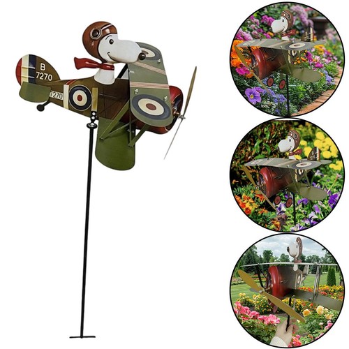 Pilot flying biplane wind - pilot,