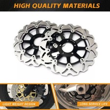 Pair Wavy Front Brake Discs