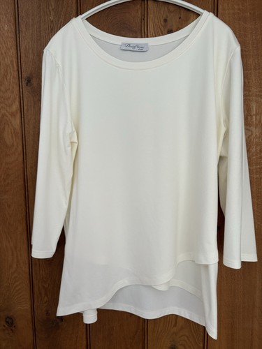 David nieper cream top - cream, size