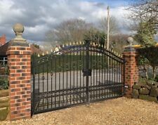 Wrought Iron Driveway Gates Estate Entrance Ornate Metal Steel Bespoke