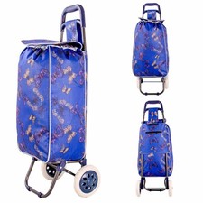 Butterfly Large Capacity Shopping Trolley Folding Durable 2 Wheel Cart  Bag Case