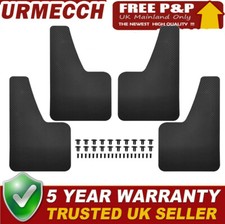 UNIVERSAL Car Rally Black MUDFLAPS Mud Flaps SET of 4 Front & Rear TOP QUALITY