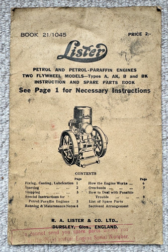 Vintage lister petrol - vintage,