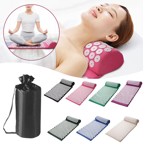 Acupressure pillow with - acupressure,