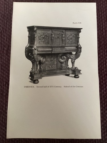 Antique 1913 print - antique, dresser