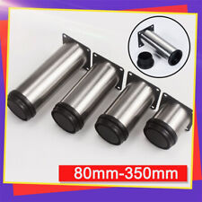 Stainless Steel Furniture Legs Adjustable Cabinet Sofa Table Desk Feet 80-350mm