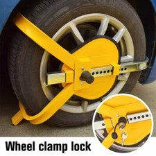 Wheel Lock Clamp Heavy Duty Anti-theft Safety Lock for 13''-17'' Caravan Trailer