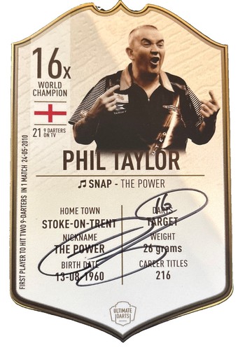 Phil taylor small signed - phil,
