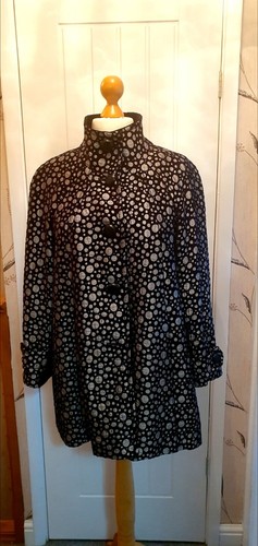 Roman black and silver coat - silver,