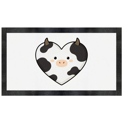 Cow print heart - 'cow, heart'