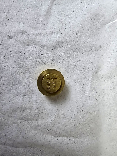 Antique brass scale - brass,