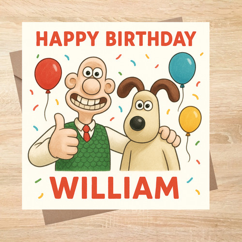 Wallace gromit personalised - wallace,