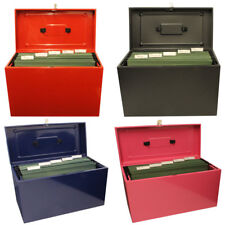 Lockable A4 Metal File Box