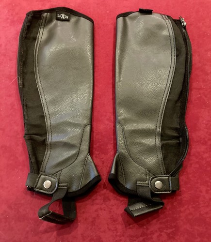 Saxon black faux leather - saxon,