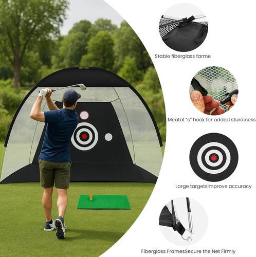 Golf net for - hitting, practice