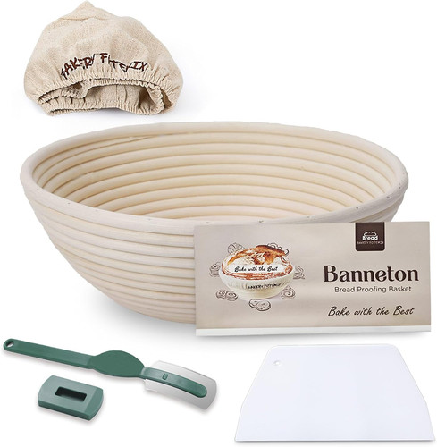 Rattan round banneton - rattan,