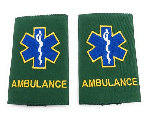 Epaulettes green ambulance - epaulettes, &