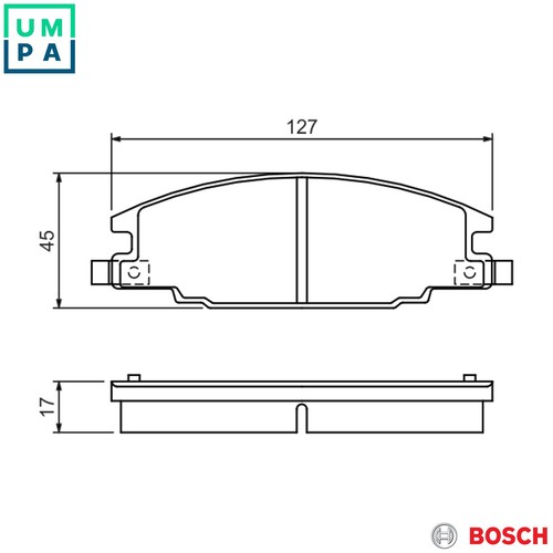 Brake pad set disc - set,