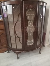 Vintage Display Cabinet Glass