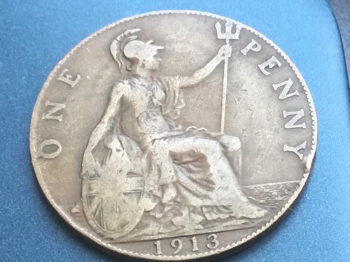 1913 british george penny - british, 1d