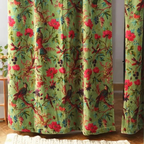 Indian vintage cotton velvet - vintage,
