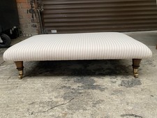 Large Striped  Footstool