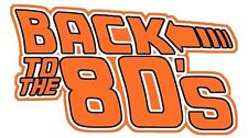 BACK TO THE 80'S RETRO IRON ON T SHIRT TRANSFER LARGE A4 SIZE