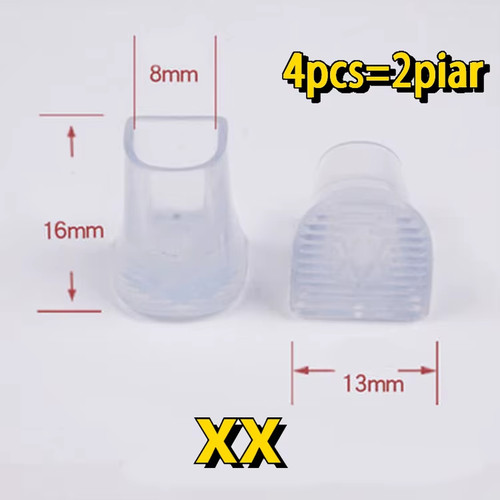 4pcs 2pair silicone heel - silicone,