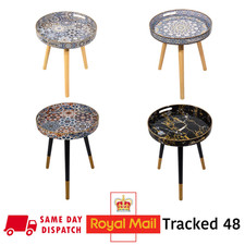 Round Side End Table 38cm – Modern Coffee, Bedside & Accent Table for Home Décor