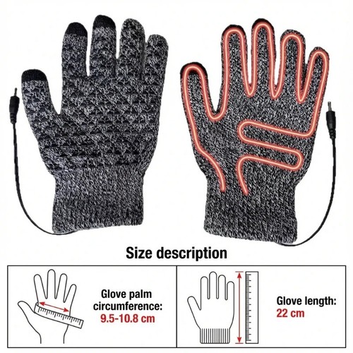 Winter electric heated gloves - electric,