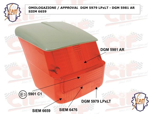 Gem siem taillight vespa - siem,