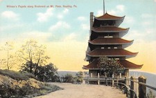 Wilman's Pagoda Reading Pennsylvania Postcard