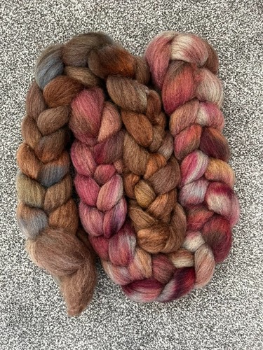 Hand dyed shetland wool - hand,