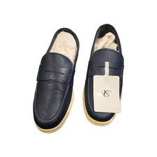 Canali blue leather penny