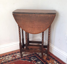 Vintage Antique Solid Oak Drop