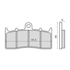 PAIR OF BRAKE PADS FOR BMW