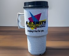 Vintage AO Smith Water Heaters Car AutoMug Coffee Cup Made In USA -FREE SHIPPING
