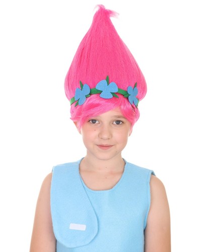 Kids princess troll wig - wig, –