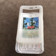 White Silicone Rubber Gel Protective Case Cover Skin For Nokia N96 Phones